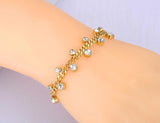 Boho Beach Charm Bracelet CZ Stainless Steel B21137