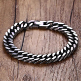 Men Cuban Link Bracelet 8.5mm Stainless Steel Streetwear Chain