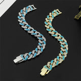 Rhinestone Bracelet Cuban Link Jewelry