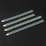 Rhinestone Bracelet Cuban Link Jewelry