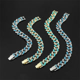 Rhinestone Bracelet Cuban Link Jewelry