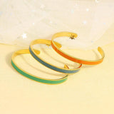 Leather Cuff Bangle Bracelet for Her