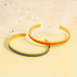 Leather Cuff Bangle Bracelet for Her