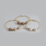 Natural Freshwater Pearls Three Pearl Beads Pendants Bracelets