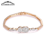 Sunlight CZ Crystal Bracelet Silver Mix Charms Bracelet Chain
