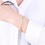 Sunlight CZ Crystal Bracelet Silver Mix Charms Bracelet Chain