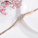 Sunlight CZ Crystal Bracelet Silver Mix Charms Bracelet Chain