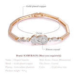 Sunlight CZ Crystal Bracelet Silver Mix Charms Bracelet Chain