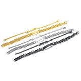 Engraved Stainless Steel Bracelet Couple Matching ID Jewelry