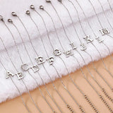 Women's Silver Stainless Steel Bead Rope Bracelet