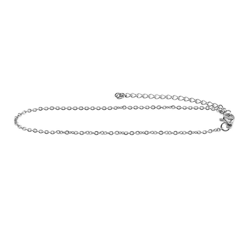 10pcs Stainless Steel Bracelet Chain 1.5mm Adjustable Jewelry Making