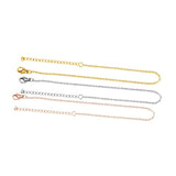 10pcs Stainless Steel Bracelet Chain 1.5mm Adjustable Jewelry Making