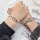 Stainless Steel Handcuff Bracelet Couple Bracelet Jewelry