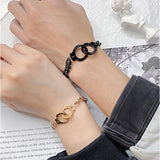 Stainless Steel Handcuff Bracelet Couple Bracelet Jewelry