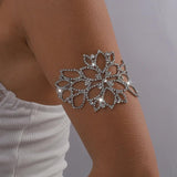 Boho Hollow Flower Arm Cuff Bracelet for Bridesmaid Wedding