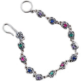 Mewanry Multicolor Zircons Rose Flower Bracelet for Women