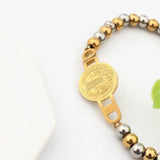 B371 St. Benedict Bracelets 6mm Beaded Rosary Jewelry