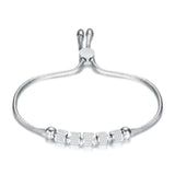 Adjustable Snake Bracelet For Women Stainless Steel CZ Bracelet
