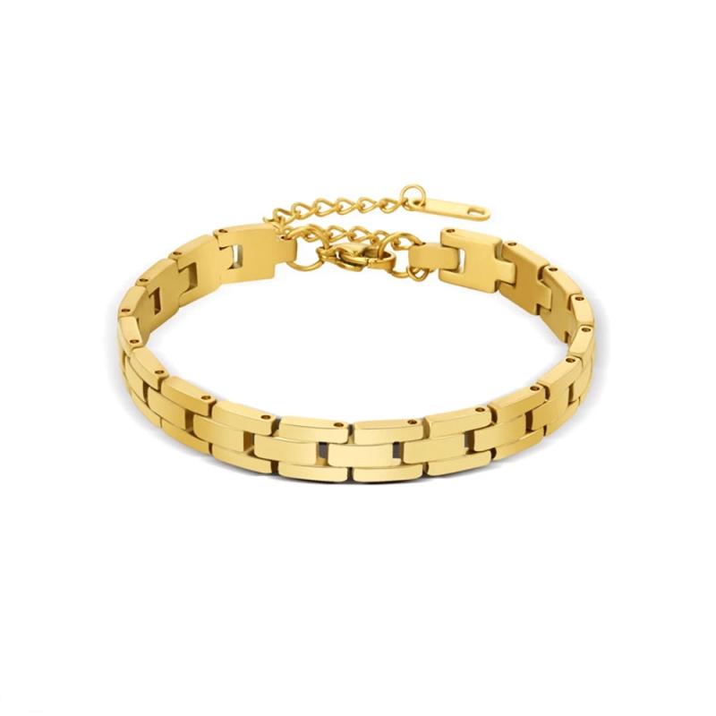 WILD Stainless Steel Charm Chains Bracelet Bangle Punk Women Jewelry
