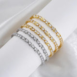 Custom Zircon Initial Alphabet Charms Bracelet for Women