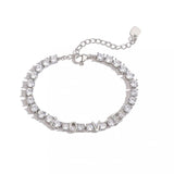 Custom Zircon Initial Alphabet Charms Bracelet for Women