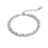 Custom Zircon Initial Alphabet Charms Bracelet for Women