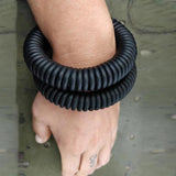 Retro Punk Style Ladies Rubber Bracelet