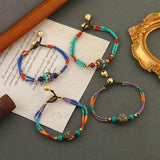 Tibetan Nepal Woven Bracelet Retro Bell Bracelet