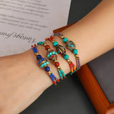 Tibetan Nepal Woven Bracelet Retro Bell Bracelet