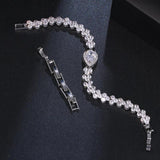 Crystal Zircon Tennis Bracelet for Women Party Jewelry
