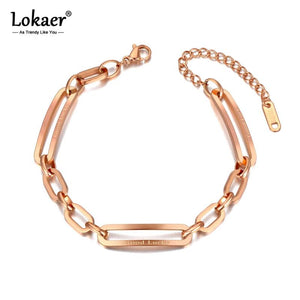 Bohemia Beach Chain Bracelet Stainless Steel Women B20127