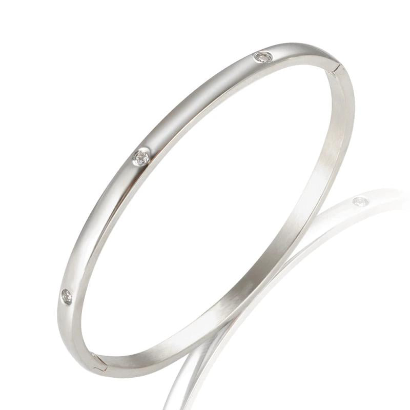 Cz Inlay Crystal Lover Bracelets for Women