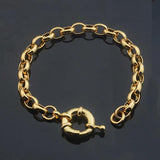 6mm Yellow Oval Bracelet Chain Unisex
