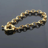 6mm Yellow Oval Bracelet Chain Unisex