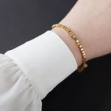 Geometric Square Bracelet 18k Plated Stainless Steel