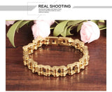 Stainless Steel Biker Wristband Men Motorcycle Chain Punk Rock Man Bracelet