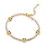 Life Tree Charm Bracelet Crystal Zircon Chain Christmas Jewelry