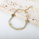 Life Tree Charm Bracelet Crystal Zircon Chain Christmas Jewelry