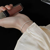Minimalist Silver Chain Bracelet for Women S-B446