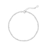 Minimalist Silver Chain Bracelet for Women S-B446