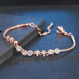 Multicolour Ball Rose Bracelet with Austrian Crystals