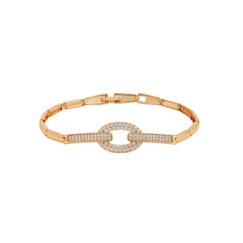 Circle Zircon Bracelet 18k Plated AAA+ CZ Gift for Girl