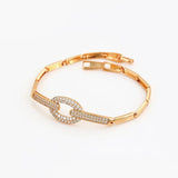 Circle Zircon Bracelet 18k Plated AAA+ CZ Gift for Girl
