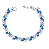 CZ Stone Bracelet For Women - White/Rose