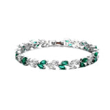 CZ Stone Bracelet For Women - White/Rose