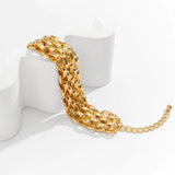 Chunky Chain Bracelets for Women and Men, Grunge Steampunk Jewelry