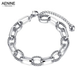 Geometry Charm Bracelet Bangle Titanium Stainless Steel