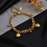 316L Stainless Steel Bracelet for Women Smile Face Heart Shape Butterfly Female