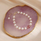 Baroque Natural Pearl Bracelet Women's Stone Bracelet