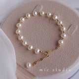 Baroque Natural Pearl Bracelet Women's Stone Bracelet